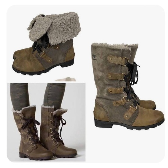 FINAL OFFER-SOREL Emelie Lace Up Winter Boots size 7 - Picture 2 of 14